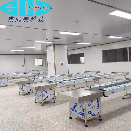 식품 가공 산업을 위한 자재 운반 컨베이어 PVC/PU/스테인레스 스틸 벨트 컨베이어